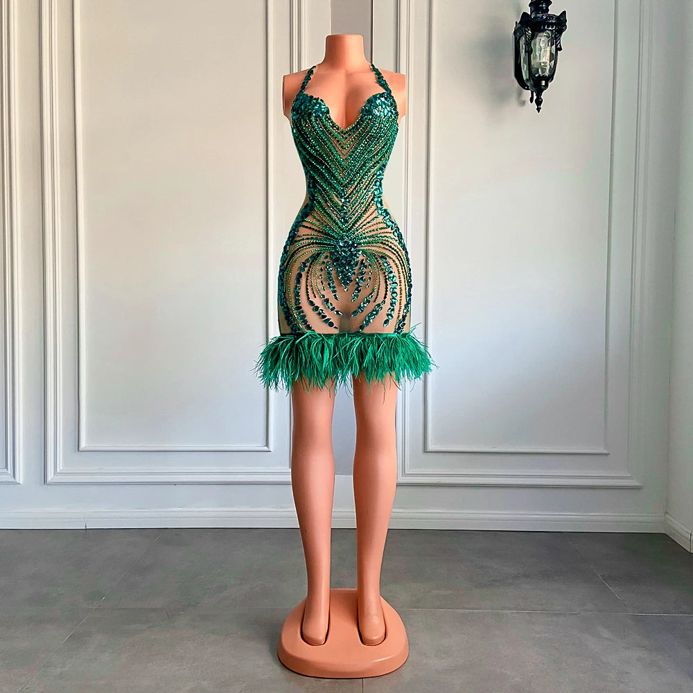 Vanessa Feather Dress Fashion Closet Clothing