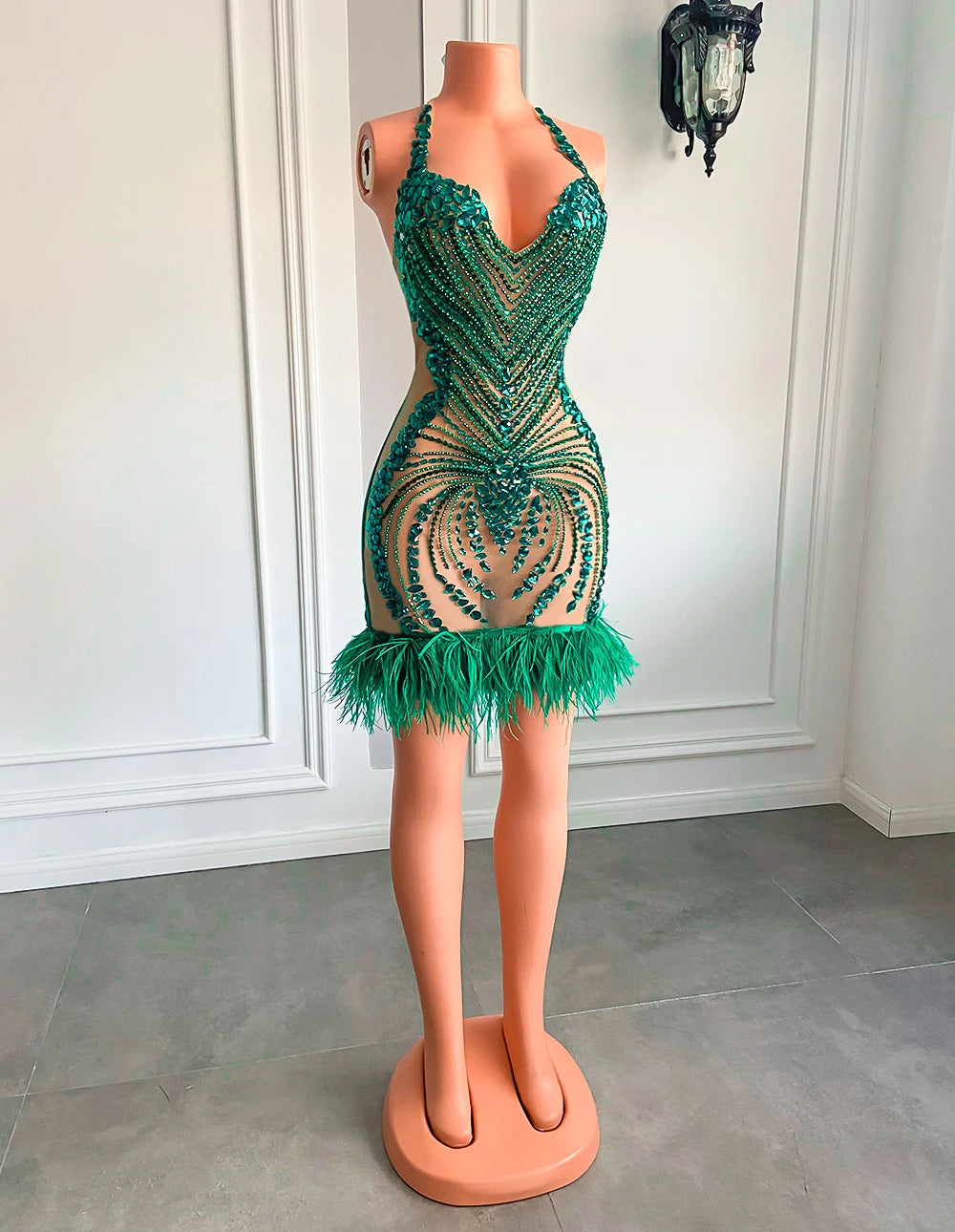 Vanessa Feather Dress Fashion Closet Clothing