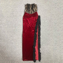 Velvet Lace Cocktail Dress Fashion Closet Clothing