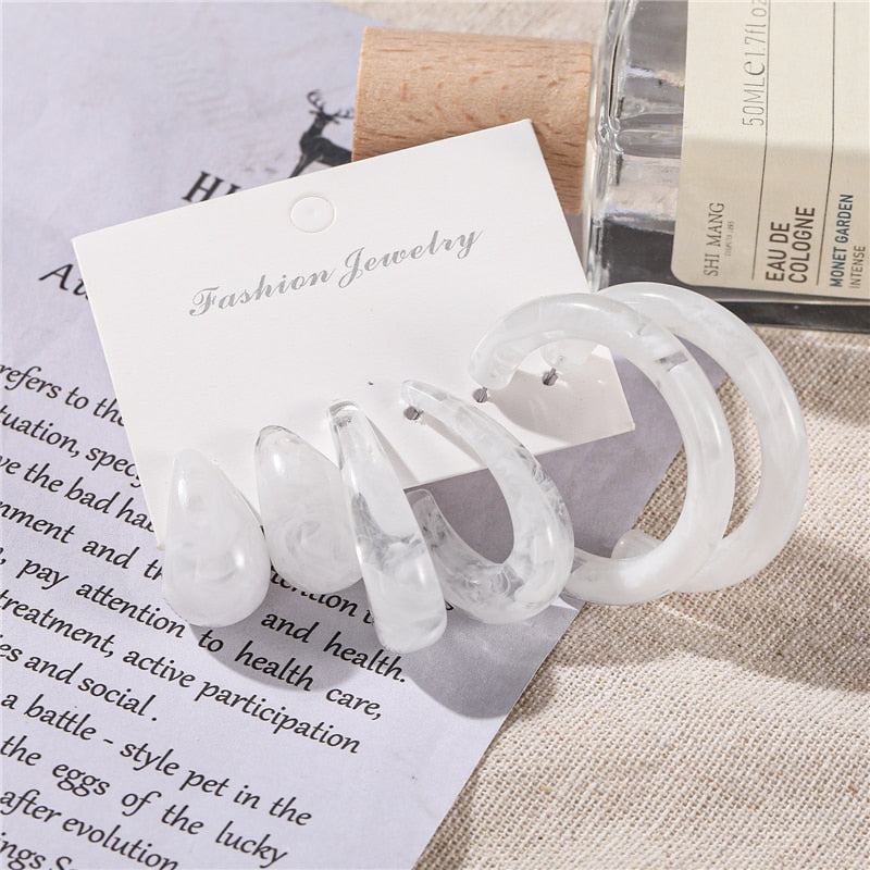 Vintage Earrings Set Fashion Closet Clothing