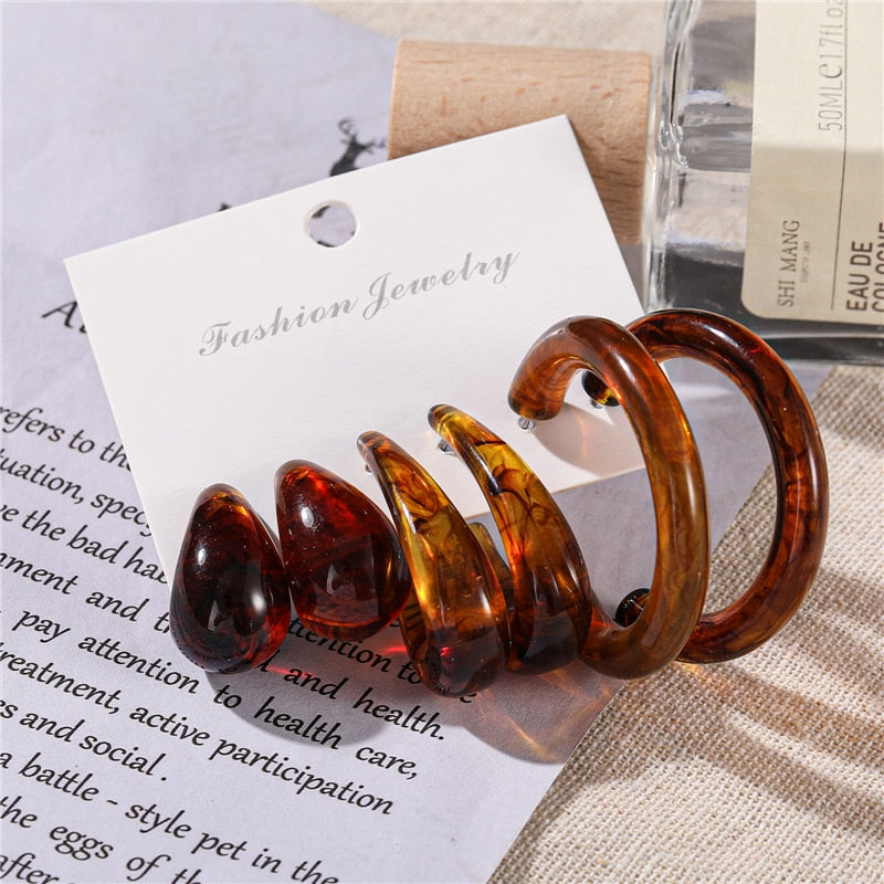 Vintage Earrings Set Fashion Closet Clothing