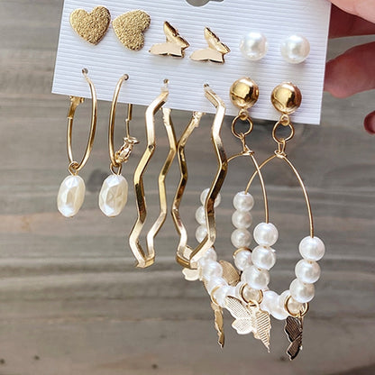 Vintage Earrings Set Fashion Closet Clothing