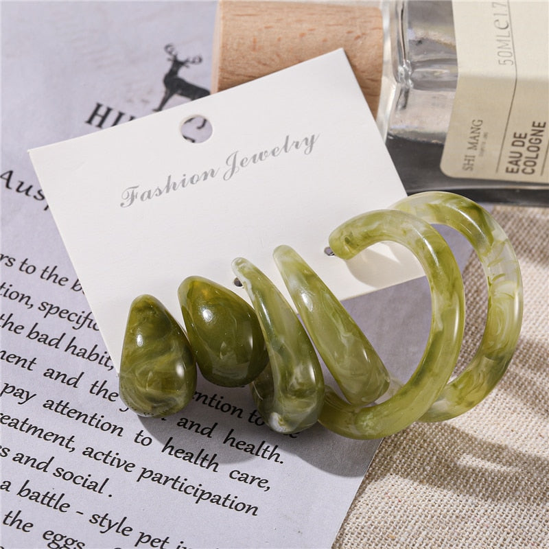 Vintage Earrings Set Fashion Closet Clothing