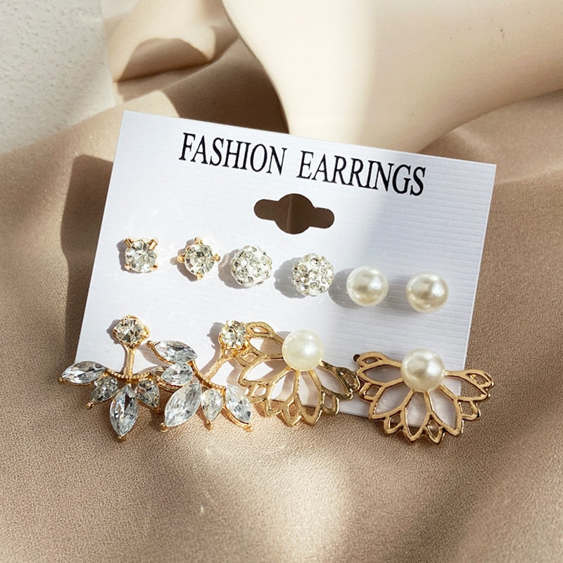 Vintage Earrings Set Fashion Closet Clothing