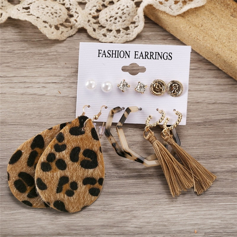 Vintage Earrings Set Fashion Closet Clothing