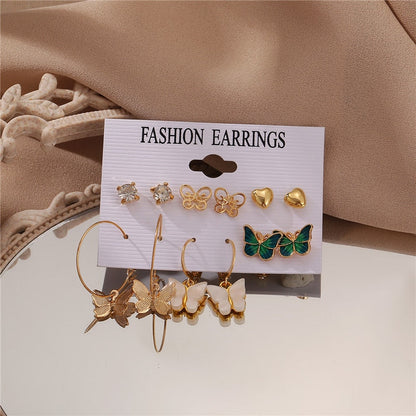 Vintage Earrings Set Fashion Closet Clothing