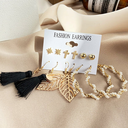 Vintage Earrings Set Fashion Closet Clothing
