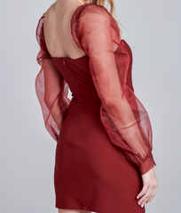 Your Dedication Mini Dress - Wine Fashion Closet Clothing