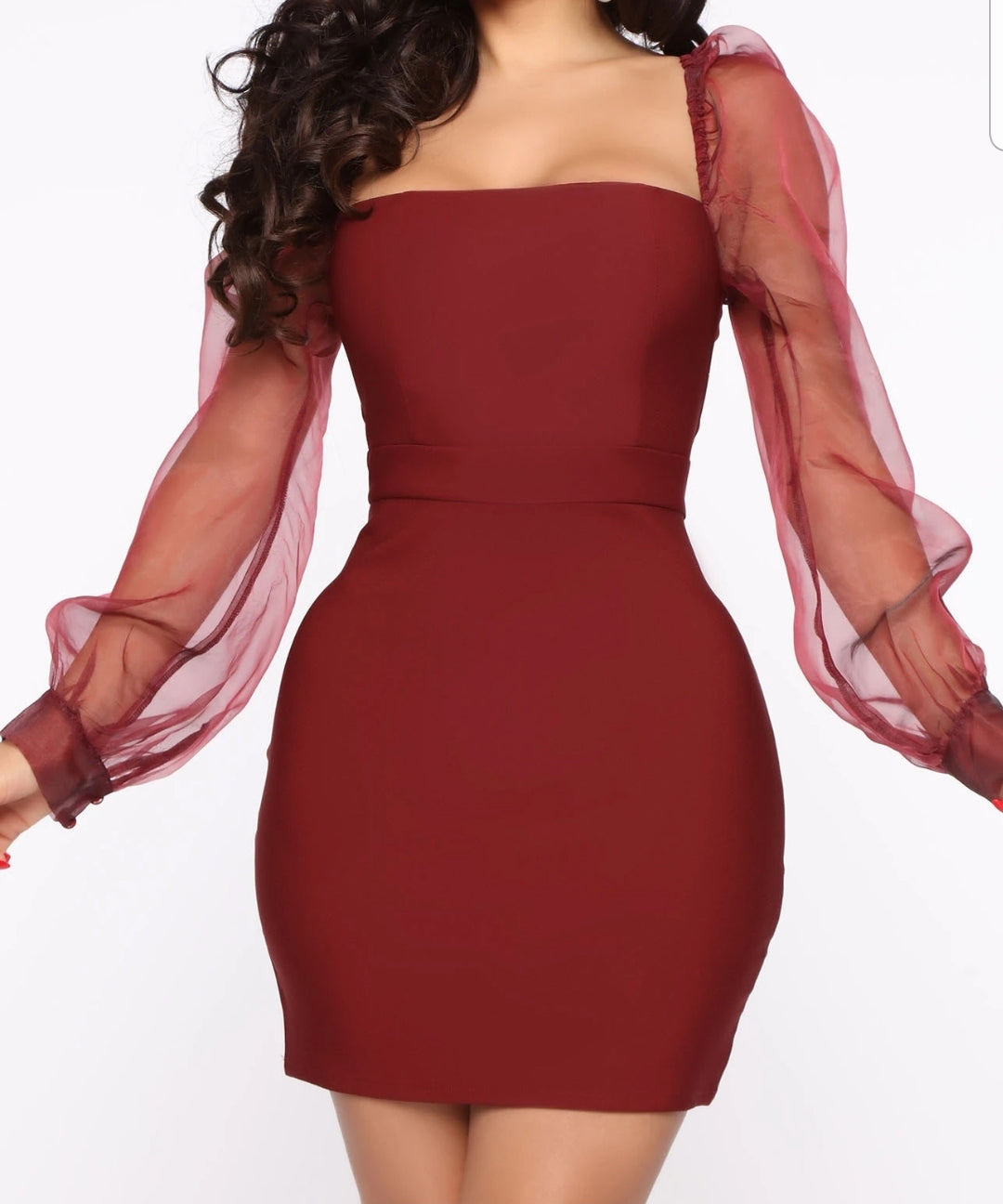 Your Dedication Mini Dress - Wine Fashion Closet Clothing