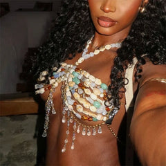 Zara Pearl Bralette Top Fashion Closet Clothing