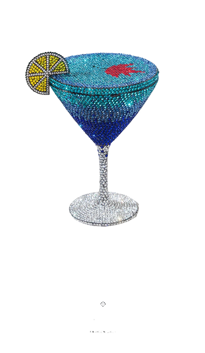 Cocktail Diamond Goblet Clutch Bag