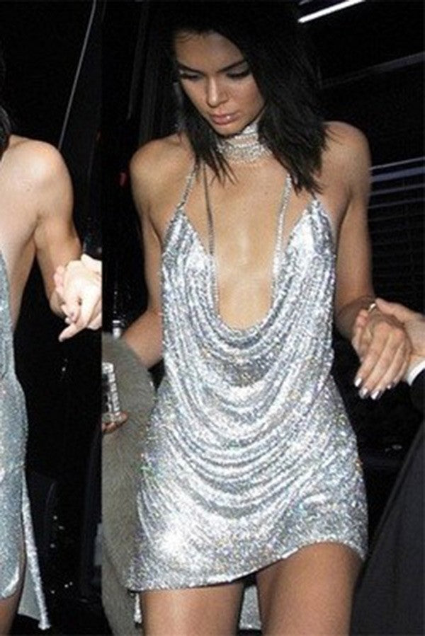 Kendall Rhinestone Mini Dress