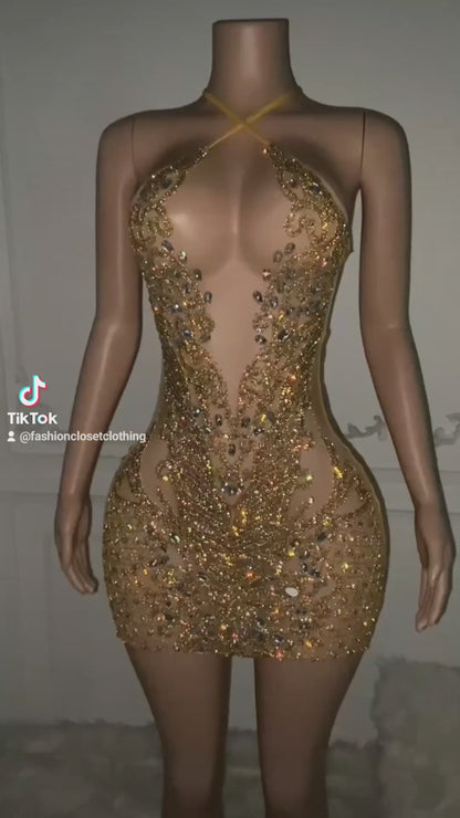 Kelsie Diamond Mini Dress