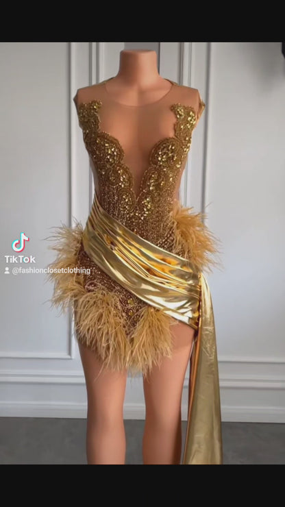 Miranda Feather Dress