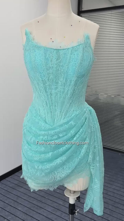 Allure Lace Corset Mini Dress