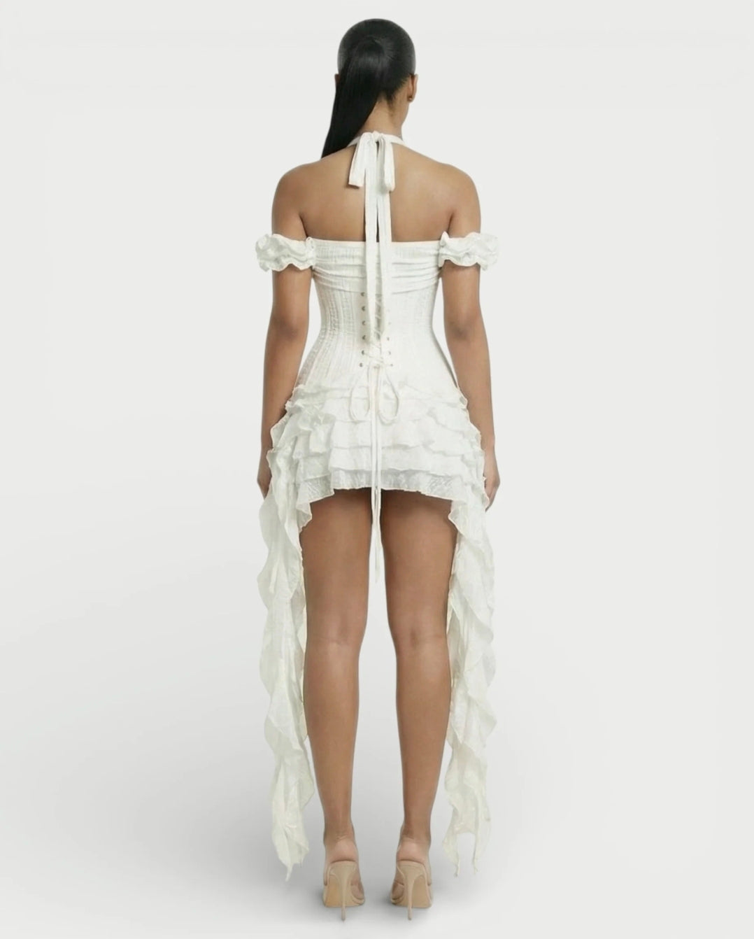 Ruffled Corset Dress Set