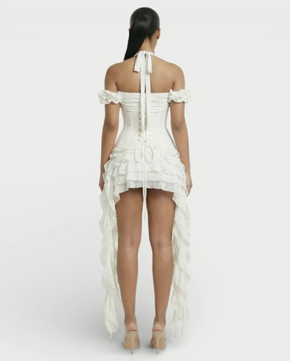 Ruffled Corset Dress Set
