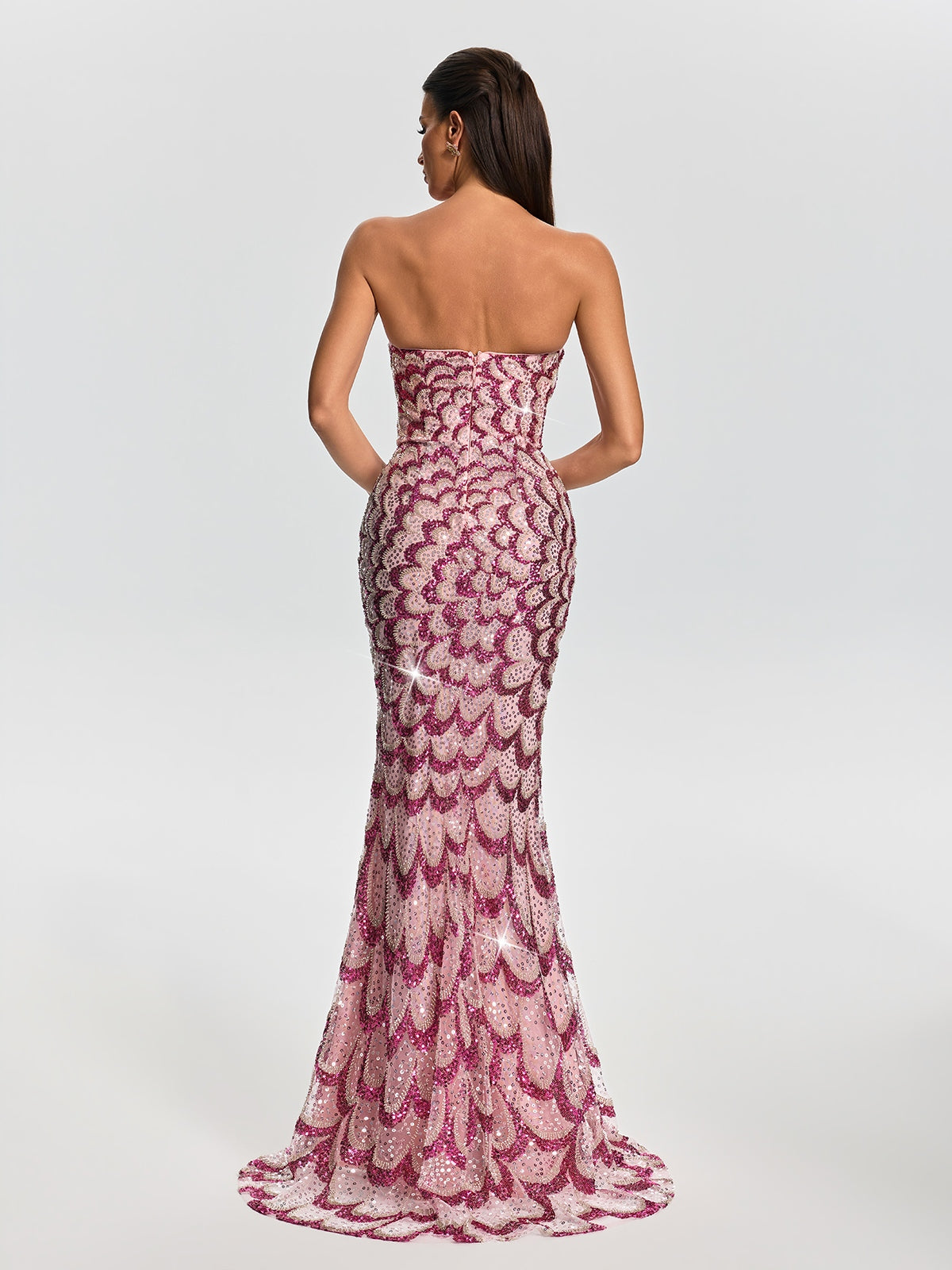 Chic Sequins Mermaid Maxi Dress