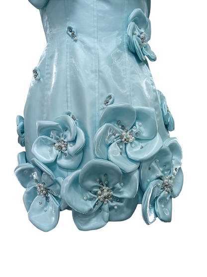 Tena 3D Flower Mini Dress