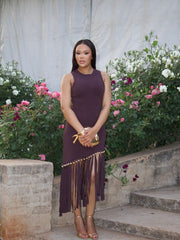 Marline Tassel Midi Dress