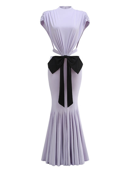 Bowknot Mermaid Maxi Dress