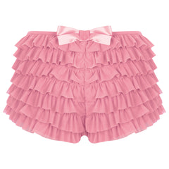 Low Rise Ruffles Tiered Short