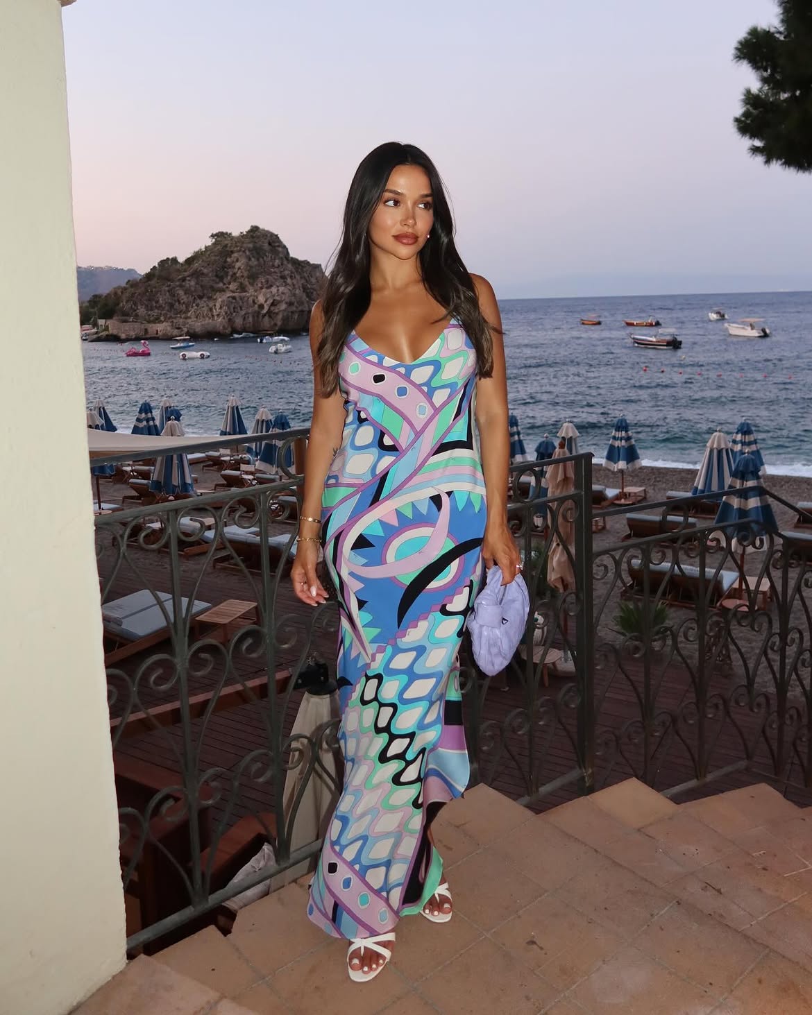 Vintage Satin Maxi Dress