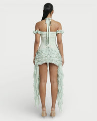 Ruffled Corset Dress Set