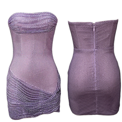 Sparkle Lavender Sequin Mini Dress