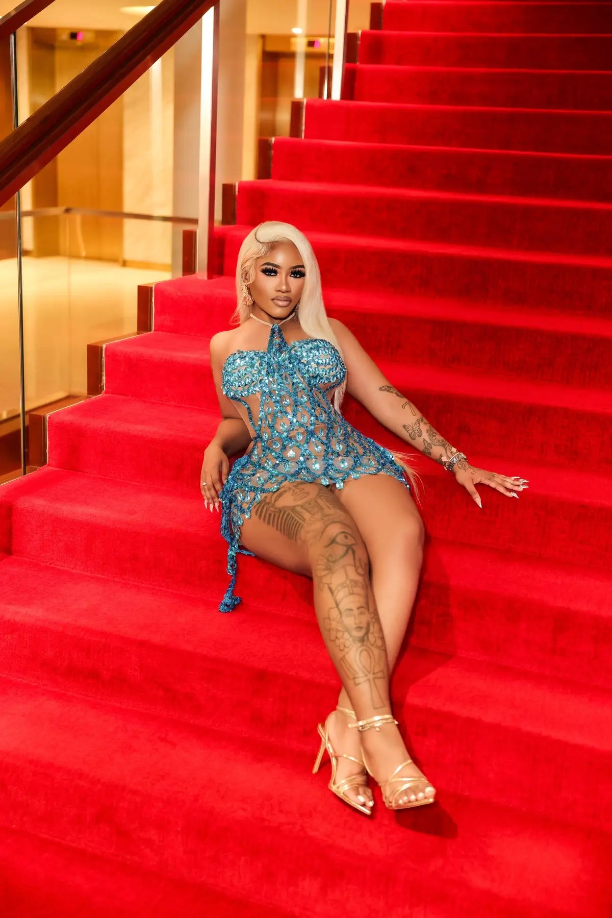Diamonds In The Sky Mini Dress Set