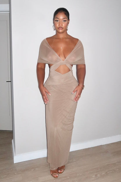 Lourdie Ruched Maxi Dress