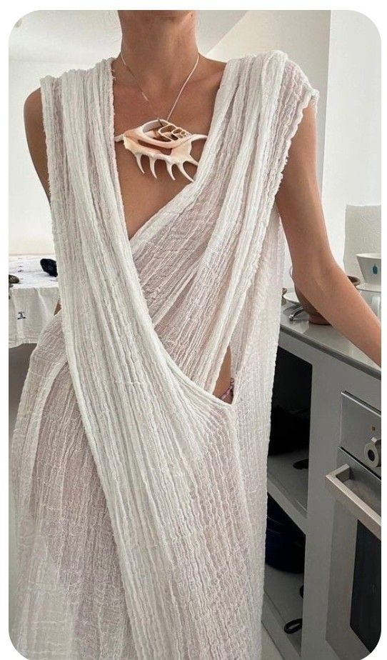 Robe longue transparente Tulum