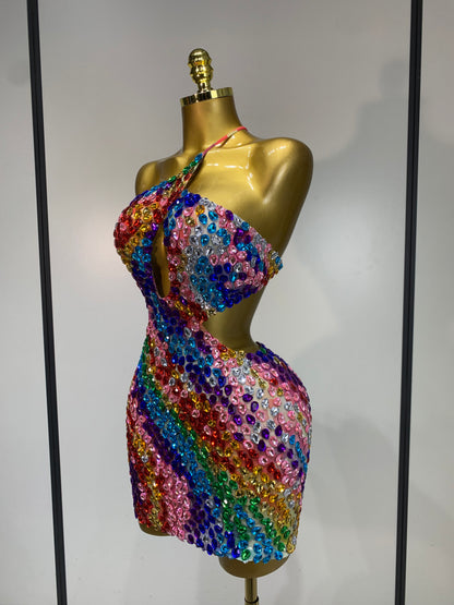 Mini-robe Amleia ornée de strass