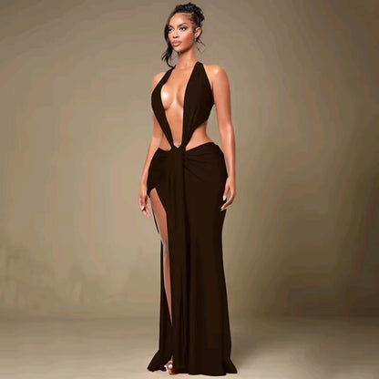 Desha Side Split Maxi Dress