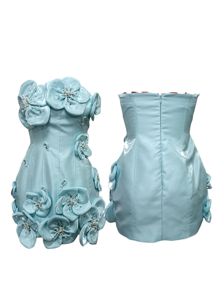 Tena 3D Flower Mini Dress