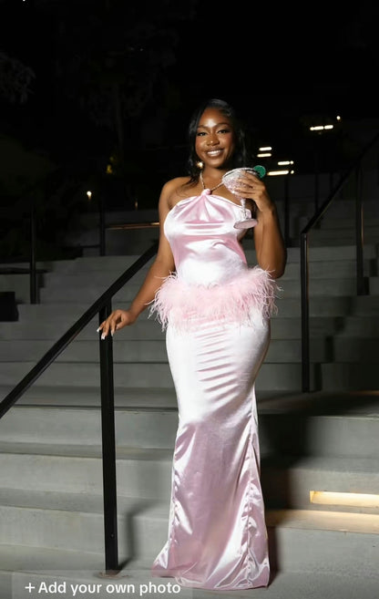 Sansha Satin Silk Feather Dress