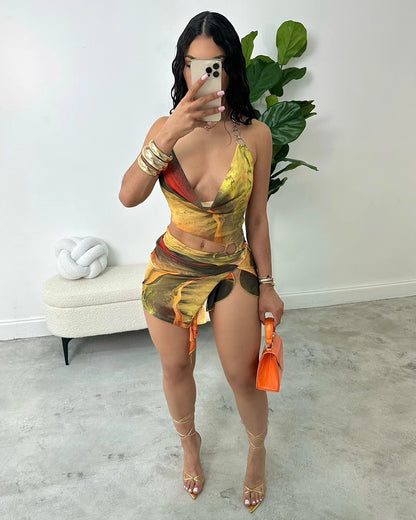 Colorful Mini Dress