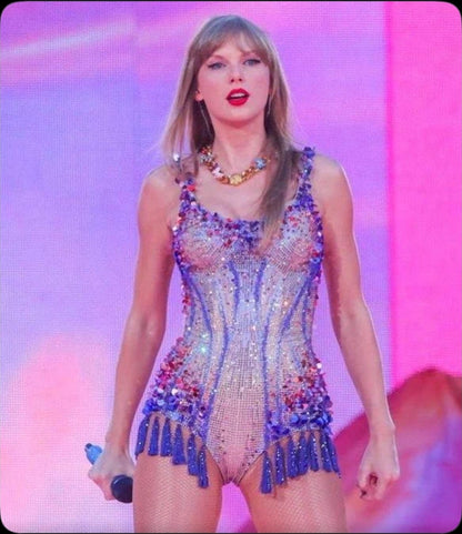 Miana Sequins Tassel Bodysuit