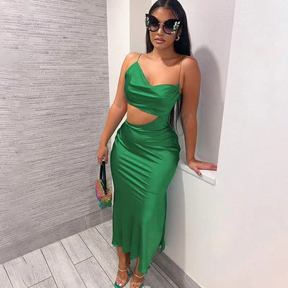 Jodie Elegant Bodycon Satin Dress