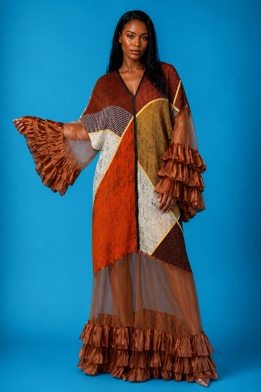 Ona Kaftan Pleated Dress