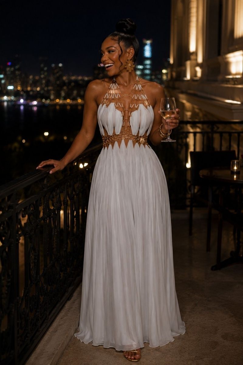 Celena Backless Maxi Dress