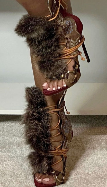 Vintage Fur Heels