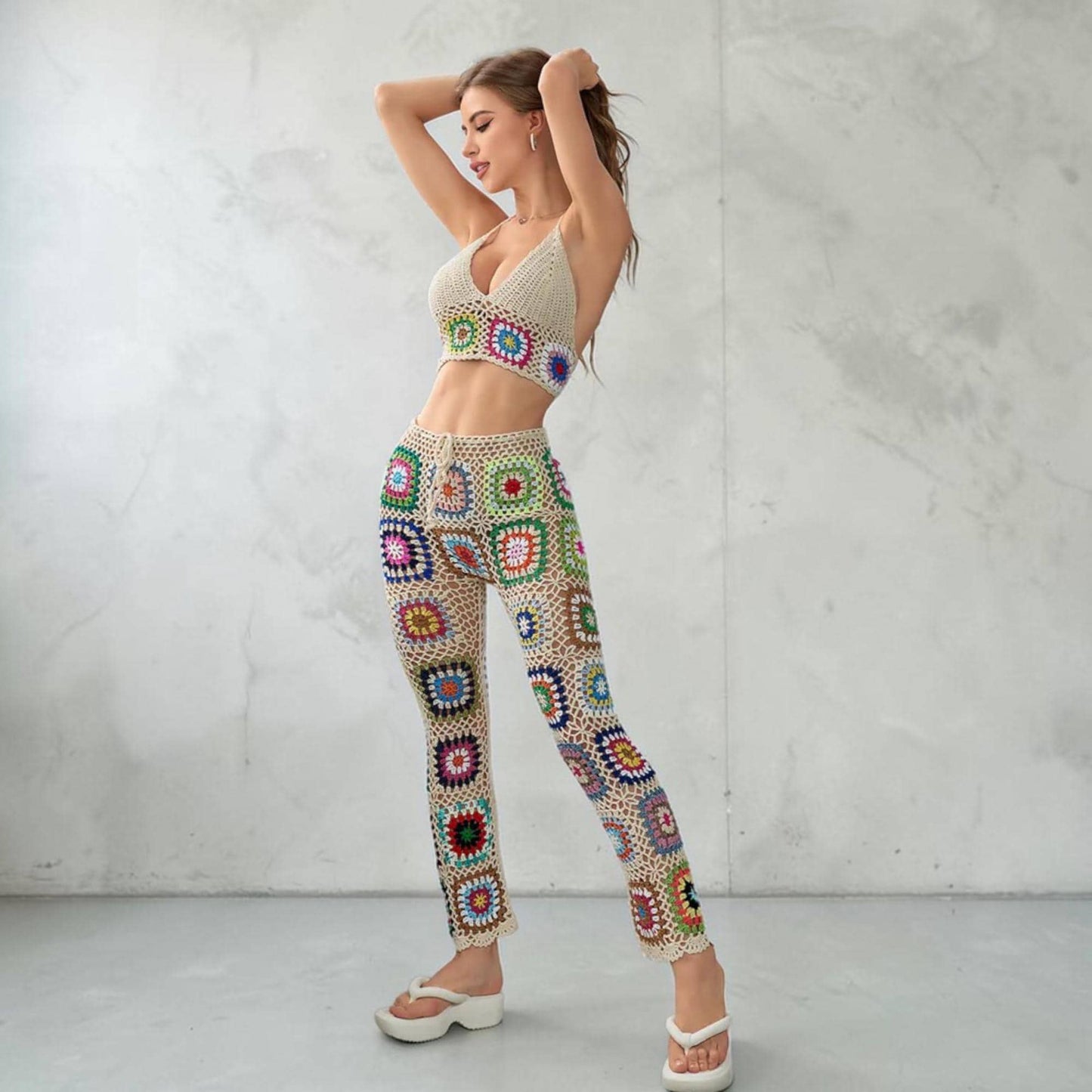 Geelee Crochet Pants Set