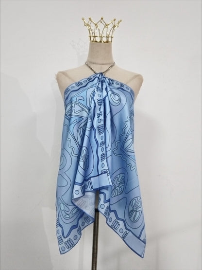 Asymmetrical Satin Tank Top