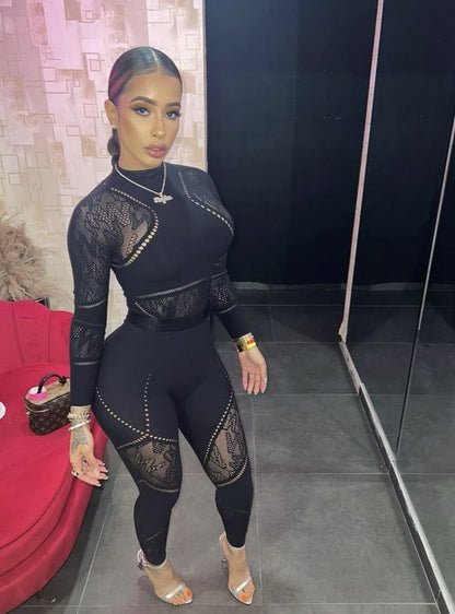 Carolyn Mesh Jumpsuit
