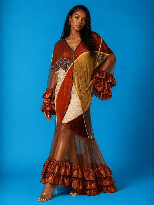 Ona Kaftan Pleated Dress