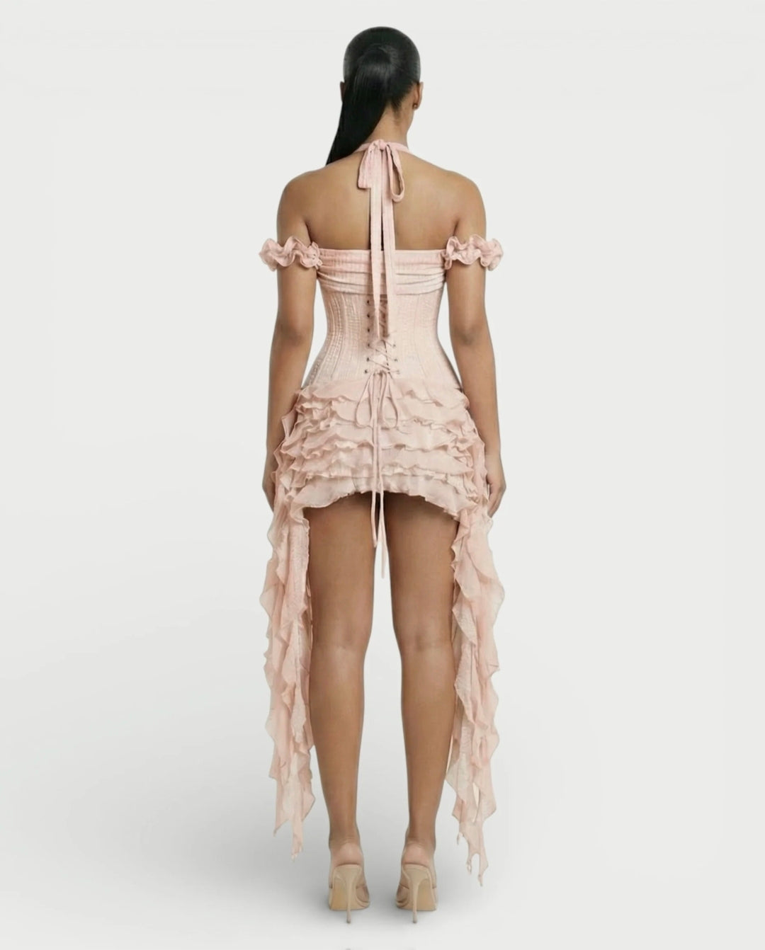 Ruffled Corset Dress Set