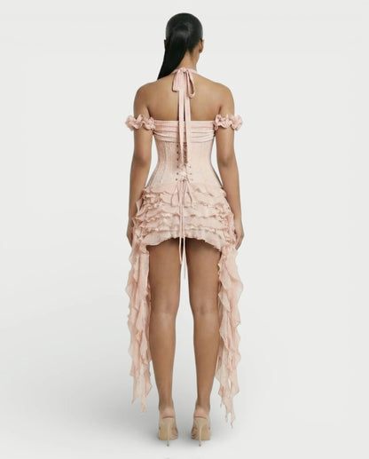 Ruffled Corset Dress Set