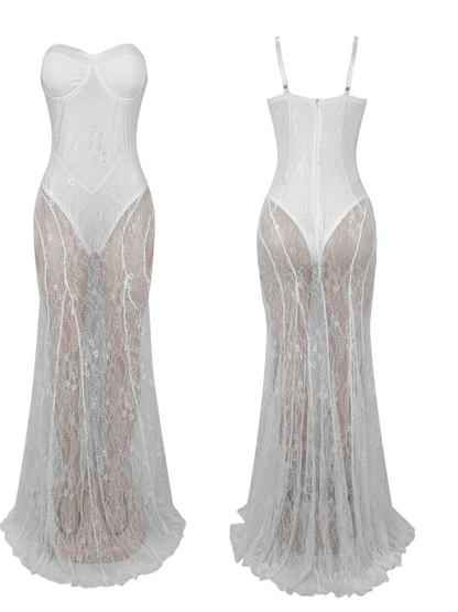 Lya Mesh Maxi Dress