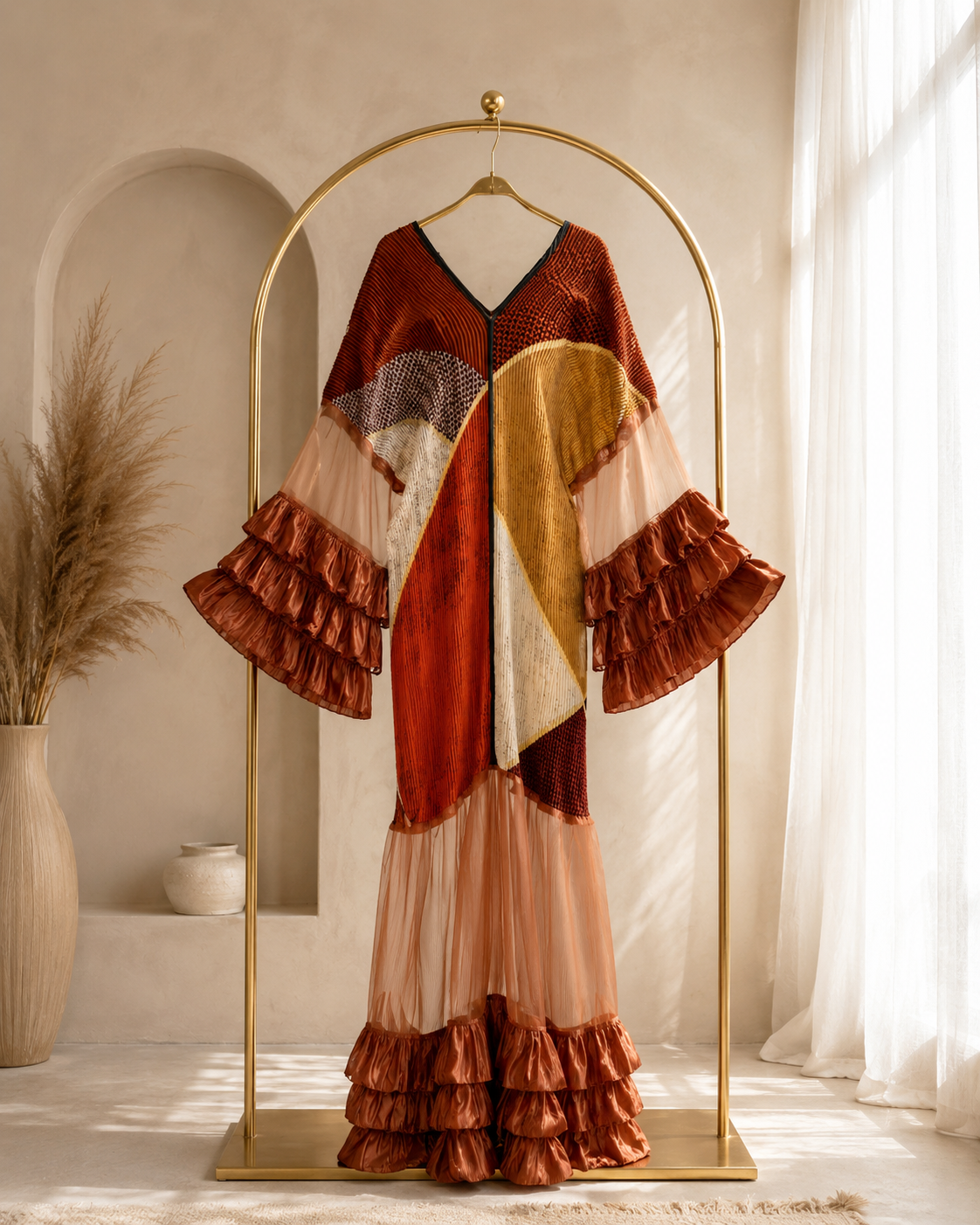 Ona Kaftan Pleated Dress